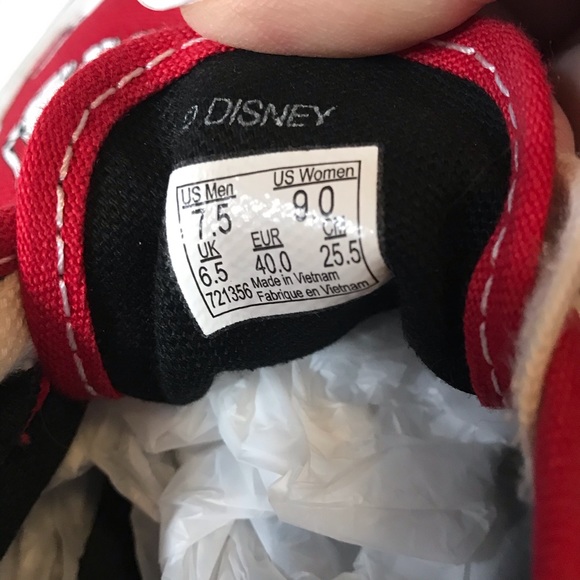 Vans Disney 101 Dalmatians Red Women’s 9 Mens 7.5 - Picture 6 of 7